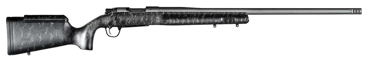 Christensen Arms 8010200400 Mesa Long Range 300 Win Mag 3+1 26" Threaded Barrel, Tungsten Gray Cerakote, Black with Gray Webbing Stock