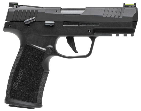 Sig Sauer 322CBAS10 P322  22 LR 10+1 4" Black Steel Threaded Barrel, Black Hard Coat Anodized Optic Ready/Serrated Slide, Black SS/Polymer Frame w/Picatinny Rail & Black Polymer Grips