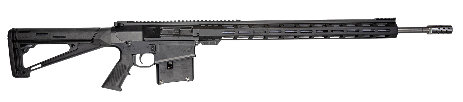 Great Lakes Firearms GL10LA30-06SSBLK AR-10  30-06 Springfield 5+1 24", Black, 20" M-Lok Handguard Fixed Hogue OverMolded Stock, A2 Grip, Muzzle Brake