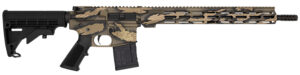 Great Lakes Firearms  AR-15  223 Wylde 16" 30+1, Serpent Tan Camo Rec/15" Handguard, Black M4 Stock & A2 Grip, Muzzle Brake