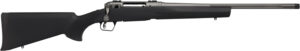 Savage Arms 58275 110 Trail Hunter Lite Full Size 6.5 PRC 2+1 20" Fluted/Threaded Barrel, Drilled & Tapped Steel Receiver, Black Fixed Synthetic Stock