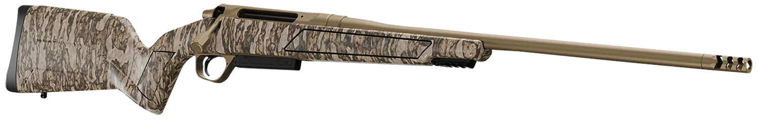 Christensen Arms 8011501900 Evoke  Full Size 300 Win Mag 4+1 22" Flat Dark Earth Cerakote #4 Contour Threaded Barrel, Mossy Oak Bottomland Fixed Hybrid Hunter w/Picatinny Rail Synthetic Stock