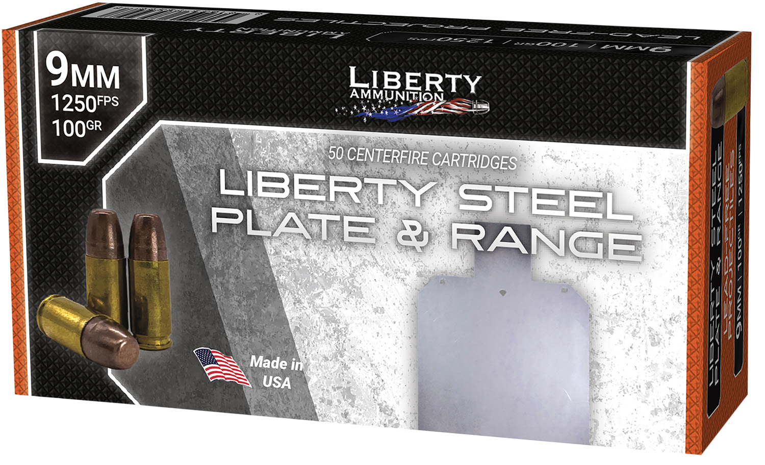 Liberty Ammunition LAR90662   9mm 100gr 50 Per Box/25 Case