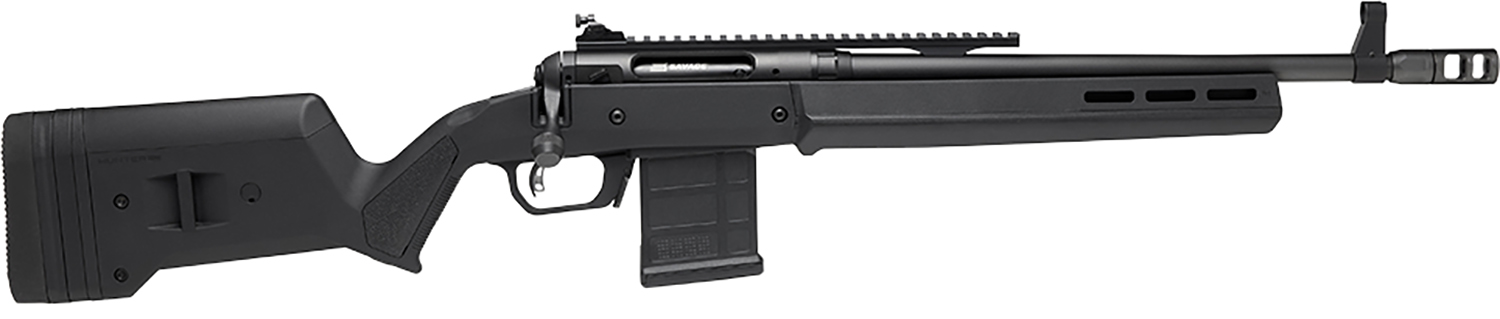 Savage Arms 58174 110 Scout Full Size 300 Blackout 10+1  16.50" Matte Black Threaded Barrel, Picatinny Rail Carbon Steel Receiver, Black Magpul Hunter Synthetic Stock