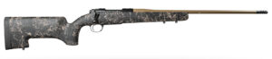 Kimber Mfg, Inc 3000926 Mountain Acsent Mojave 280 Ackley 4+1 24" Match Grade Threaded Barrel, Aluminum Receiver, Fixed Aluminum/Carbon Fiber Stock