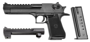Magnum Research DE50WB6 Desert Eagle Mark XIX Conversion Combo 44 Rem Mag, 50 AE 6" 7+1, 8+1 Black Carbon Steel Frame & Slide Black Rubber Grip