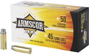 Armscor FAC45LC1N USA  45Colt 255gr Lead 50 Per Box/8 Case
