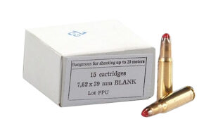 PPU PPB739 Blank Ammo  7.62x39mm 15 Per Box/96 Case