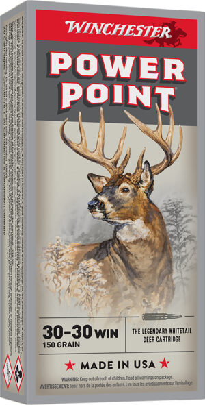 Winchester Ammo X30306 Power-Point  30-30Win 150gr 20 Per Box/10 Case