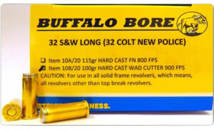 Buffalo Bore Ammunition 18D20 Buffalo-Barnes Strictly Business 500S&W Mag 375gr Barnes VOR-TX XPB Lead Free 20 Per Box/12 Case