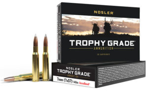 Nosler 47118 Trophy Grade  7x57mmMauser 140gr Nosler AccuBond 20 Per Box/10 Case