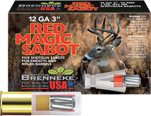 BRENNEKE USA RED MAGIC 12GA 3" - 1OZ SABOT 5RD  50BX/CS - Image 2