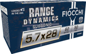 FIOCCHI 5.7X28 62GR SUBSONIC - FMJ 50RD 10BX/CS