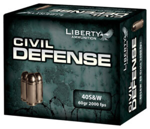 LIBERTY CIVIL DEFENSE - 40 SW 60GR HP 20RD 10BX/CS