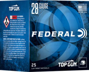 FEDERAL TOP GUN 28GA 2.75" 3/4 - OZ #7.5 1330FPS 250RD CASE LOT
