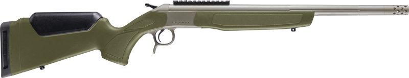 CVA SCOUT TD V3 350 LEGEND 20" - STAINLESS/OD GREEN SYNTHETIC
