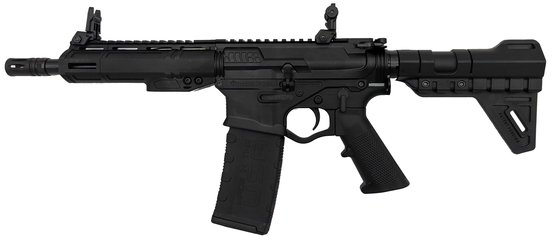 ATI ALPHA MAXX AR Pistol - Black | 300 BLK | 8.5" barrel | 7" M-LOK Rail | Rear Brace