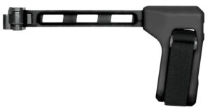 SB Tactical FS1913-01-SB FS1913-01-SB  Side Folding Black Synthetic with 9.60" OAL & Nylon Strap for AR-Platform with 1913 Picatinny Rail (Tube Not Included)