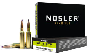 Nosler 40052 Ballistic Tip  6mmCreedmoor 95gr Spitzer Ballistic Tip 20 Per Box/10 Case
