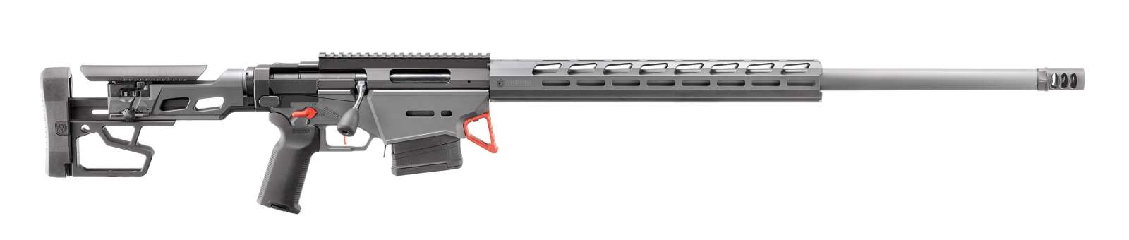 RUGER PRECISION RIFLE CUSTOM SHOP 6MM GT 26"BBL, STEALTH GRY CERAKOTE, TRIGGER TECH TRIGGER, 2-10RD