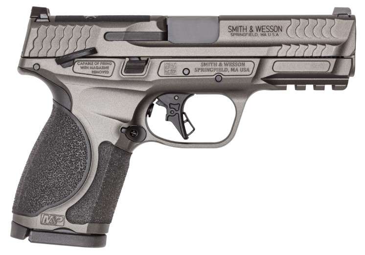 SMITH & WESSON M&P 9 M2.0 METAL COMPACT 9MM PISTOL 4" O.R. GRAY MS 2-15RD MAGAZINES