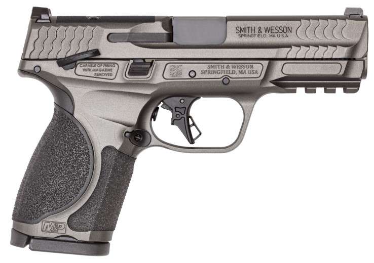 SMITH & WESSON M&P 9 M2.0 METAL COMPACT 9MM PISTOL 4" O.R. GRAY MS 2-10RD MAGAZINES