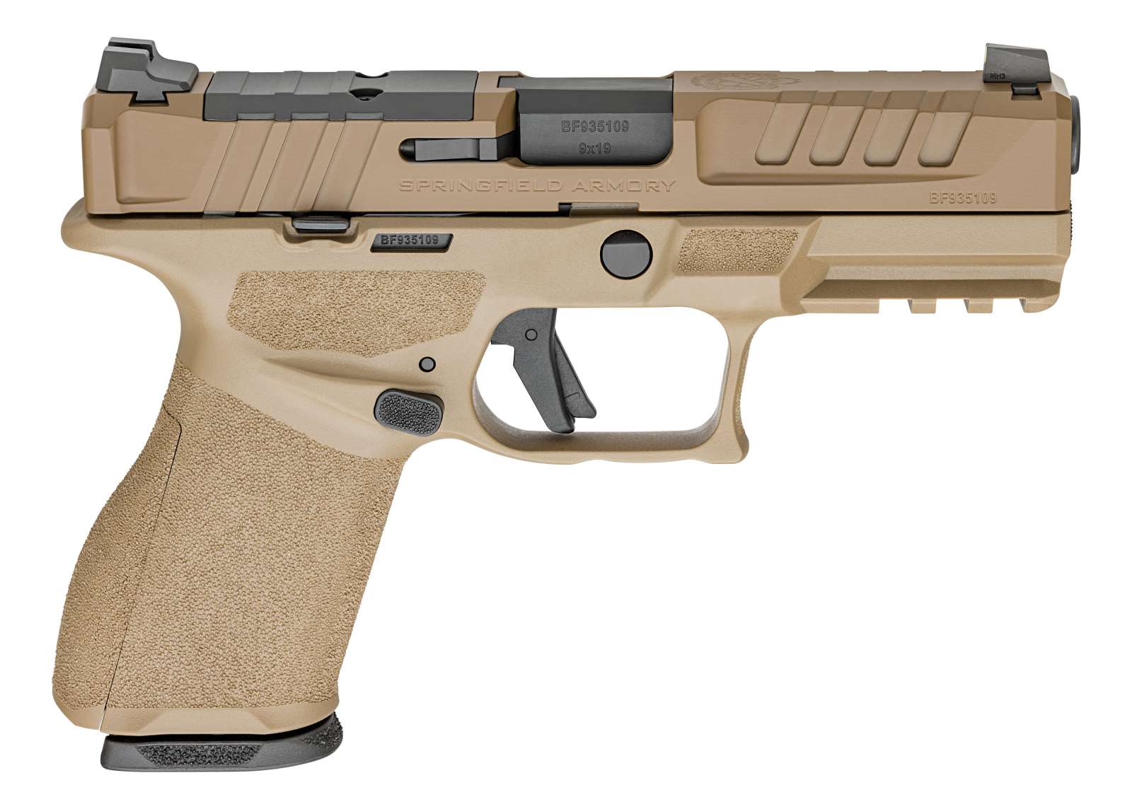 SPRINGFIELD ARMORY ECHELON 4.0C 9MM PISTOL 4" FDE 2-10RD U NOTCH