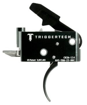 TriggerTech AROTBB25NNC Adaptable Primary Two-Stage Traditional Curved Trigger with 2.50-5 lbs Draw Weight for AR-15 Right