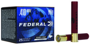 Federal H4136 Game-Shok High Brass 410Gauge 3" 11/16oz 6Shot 25 Per Box/10 Case