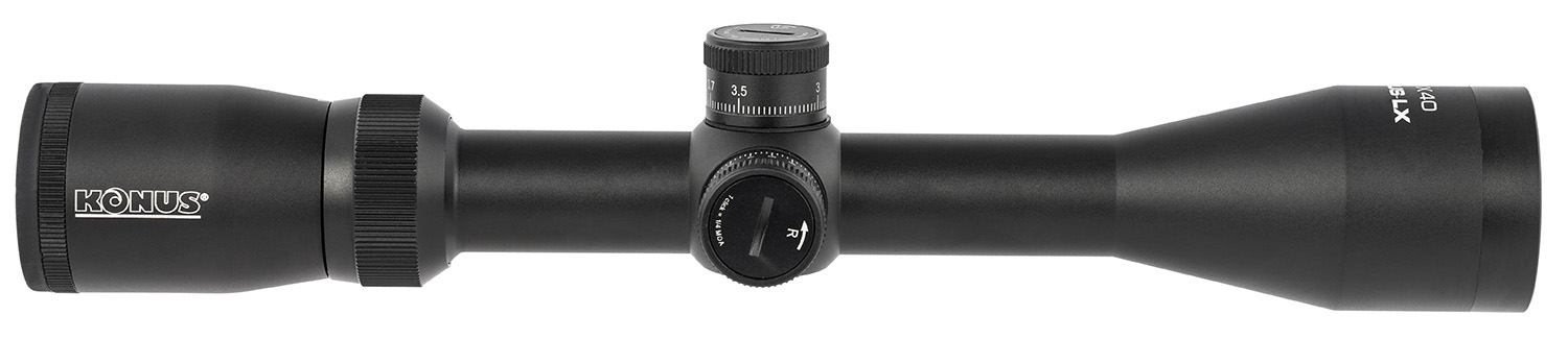 Konus 7212 Konus-LX Matte Black 3-9x 40mm 1" Tube 30/30 Duplex Reticle For 350 Legend