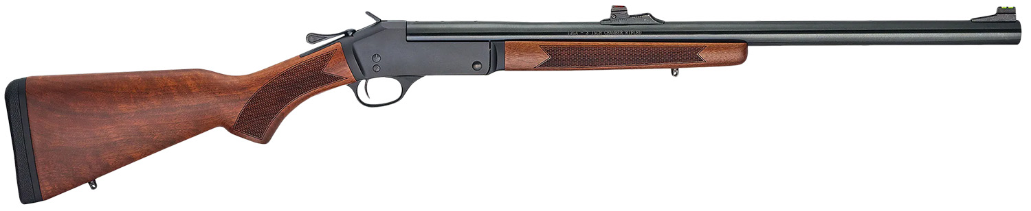 Henry H01512S Single Shot 12 Gauge with 24" Rifled Slug Barrel, 3" Chamber, 1rd Capacity, Blued Metal Finish & American Walnut Stock Right Hand (Full Size)