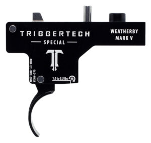 TriggerTech WM5SBB13NBW Special  Single-Stage Curved Trigger with 1-3.50 lbs Draw Weight & Black PVD Finish for Weatherby Mark V
