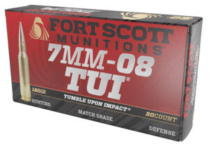 Fort Scott Munitions 7MM08120SCV1 Tumble Upon Impact (TUI) Rifle 7mm-08Rem 120gr Solid Copper Spun 20 Per Box/10 Case