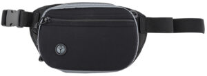 Galco FTPRGBC Fastrax PAC Waistpack Size Compact Black/Gray Neoprene Compatible w/Glock 32/Kahr CW/S&W M&P ShieldX Belt Up to 50" Wide Ambidextrous