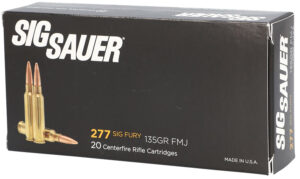 Sig Sauer E277SFB13520 Elite Ball  277Fury 135gr Full Metal Jacket 20 Per Box/10 Case