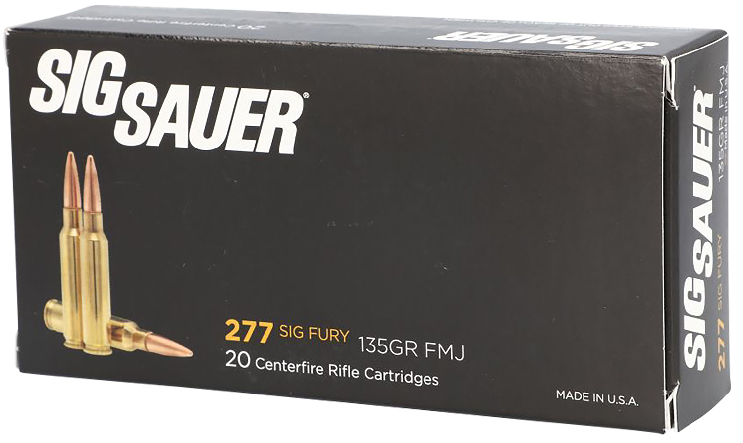 Sig Sauer E277SFB13520 Elite Ball 277Fury 135gr Full Metal Jacket 20 Per Box/10 Case