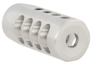 Christensen Arms 8100001701 Side-Baffle  Natural Titanium, 5/8"-24 tpi Threads, 30 Cal (.920" D Bull barrel)