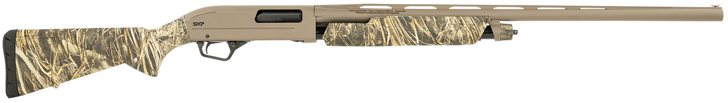 Winchester Repeating Arms 512432292 SXP Hybrid Hunter 12 Gauge 3.5" 4+1 (2.75") 28", FDE Barrel/Rec, Realtree Max-7 Furniture, Fiber Optic Sight, Includes 3 Invector-Plus Chokes