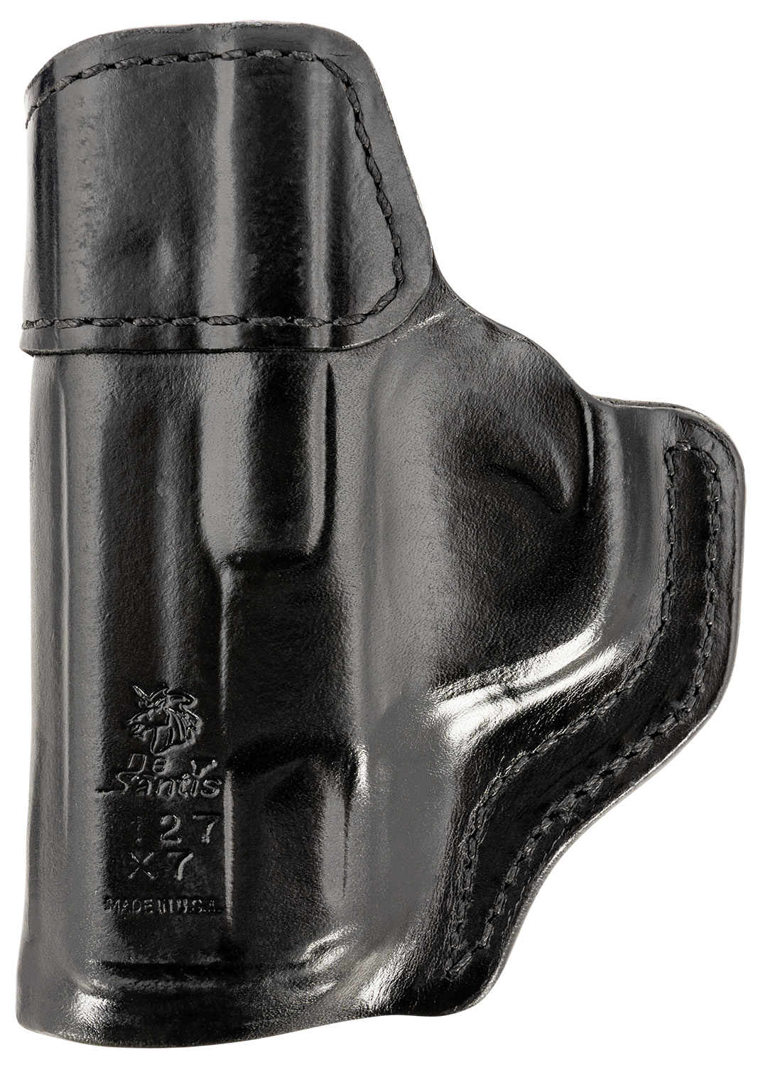 DeSantis Gunhide 127BAX7Z0 Inside Heat IWB Black Leather Belt Clip Fits S&W M&P Shield 9/40 Right Hand