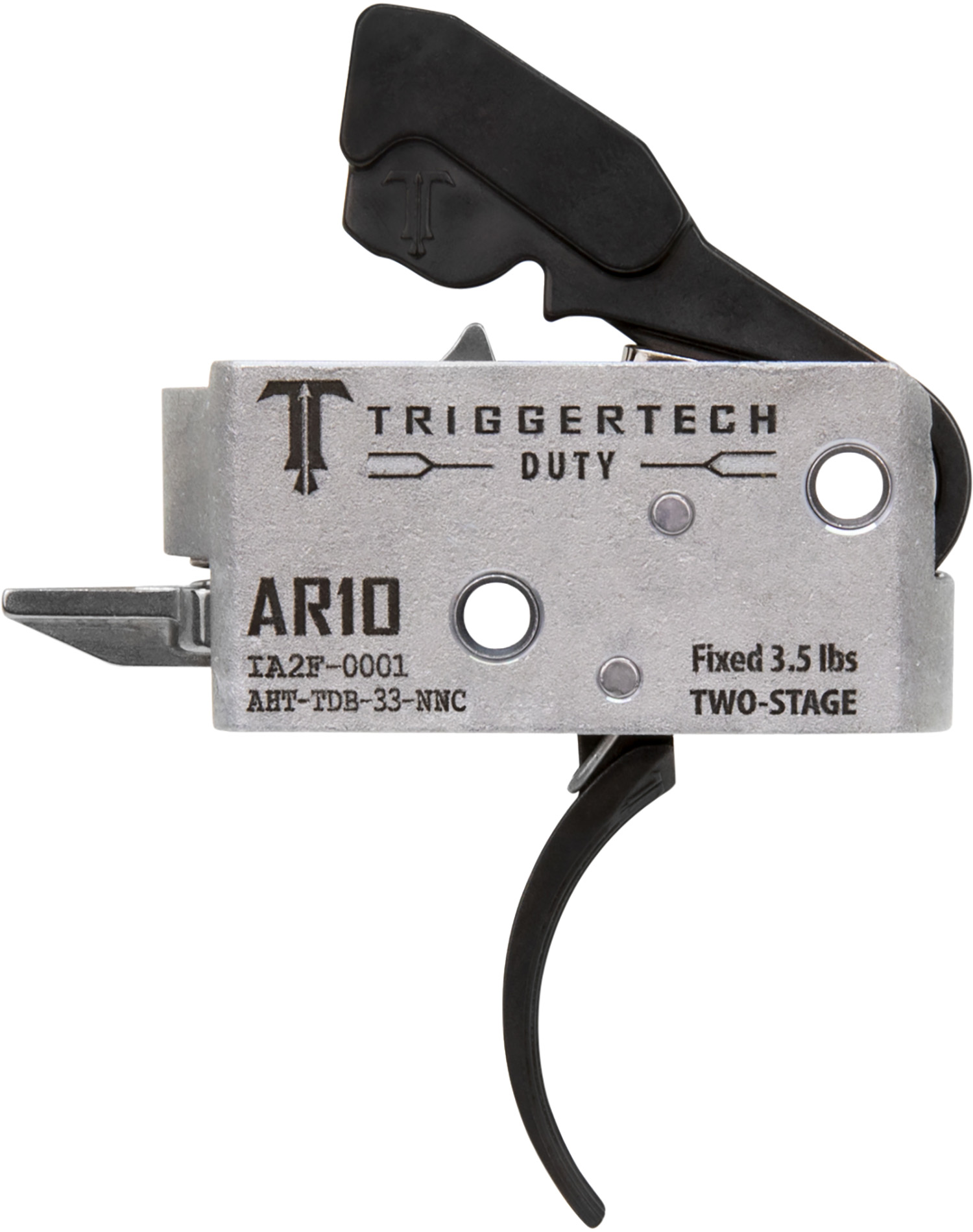 TriggerTech AHTTDB33NNC Duty Curved Trigger Two-Stage 3.50 lbs Draw Weight Fits AR-10