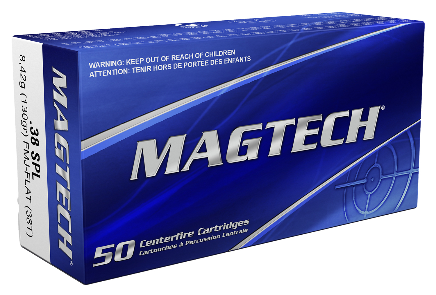Magtech 38T Range/Training 38Special 130gr Full Metal Jacket 50 Per Box/20 Case