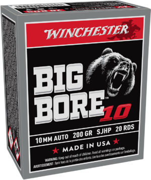 Winchester Ammo X10MMBB Big Bore  10mmAuto 200gr Semi Jacketed Hollow Point 20 Per Box/10 Case