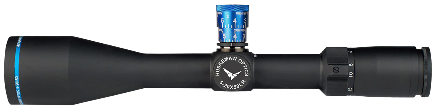 Huskemaw Optics 10520BDMB Blue Diamond Black 5-20x50mm 30mm Tube, HuntSmart Reticle