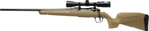 Savage Arms 32202 Axis 2 XP Combo Full Size 270 Win 4+1 22" Black Sporter Barrel, Black Carbon Steel Receiver Drilled & Tapped, Flat Dark Earth Fixed Synthetic Stock, Weaver 3-9x40mm Scope, Left Hand