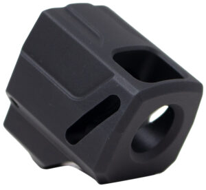 Faxon Firearms FFPACOMPSSS01 EXOS-525 Compensator Black Nitride 6061 Aluminum 1/2"x28 Threads 1.125" OAL Compatible w/ Sig Sauer P365/P365 XL
