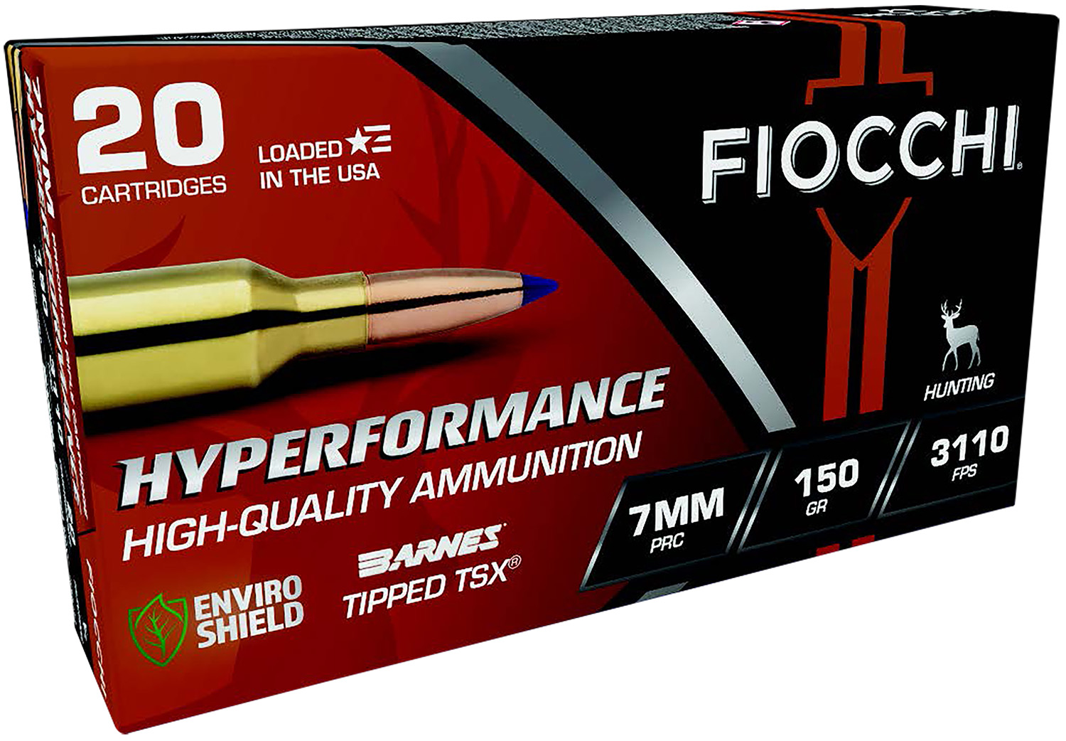 Fiocchi 7PRCTT Hyperformance 7mmPRC 150gr Barnes Tipped TSX 20 Per Box/10 Case