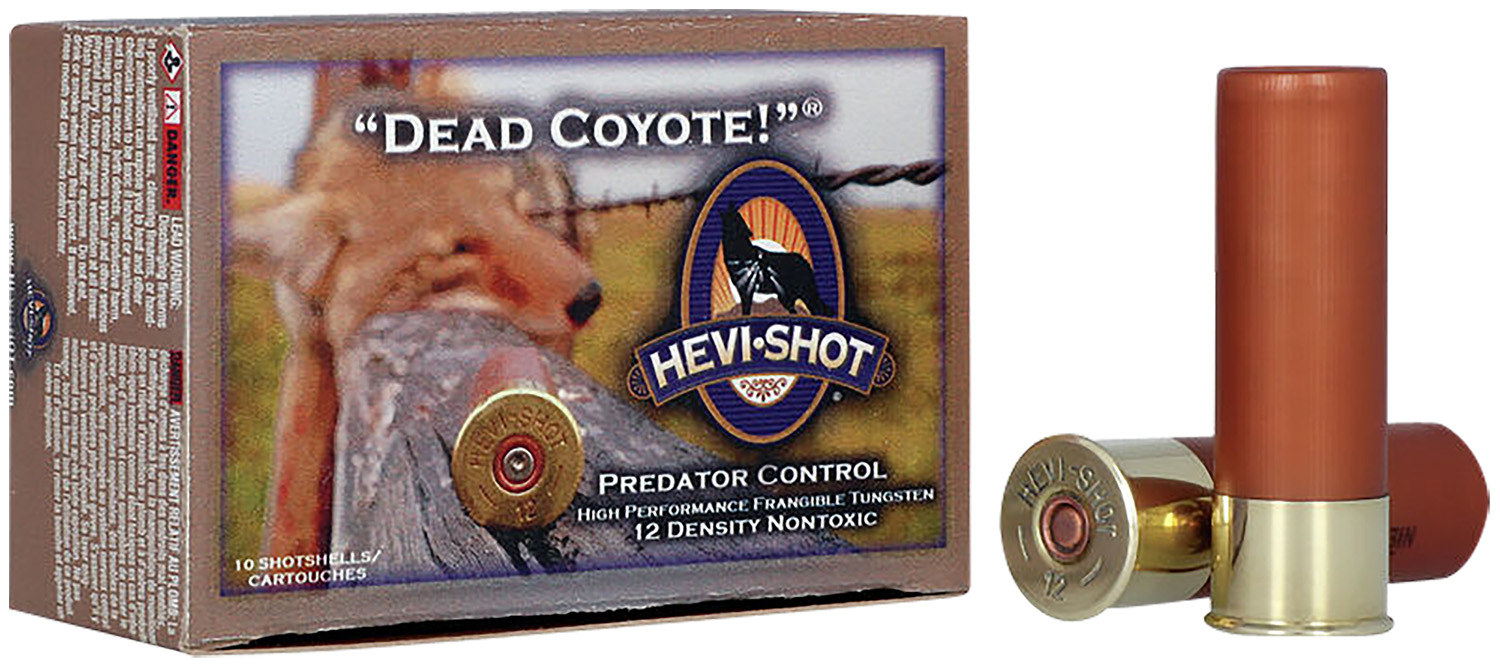 HEVI-Shot HS43030 Dead Coyote 12Gauge 3" 1 1/2oz TungstenT Shot 10 Per Box/10 Case