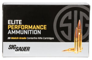 Sig Sauer E3WMM120 Marksman Elite  300 Win Mag 190 gr Open Tip Match 20 Per Box/ 25 Case