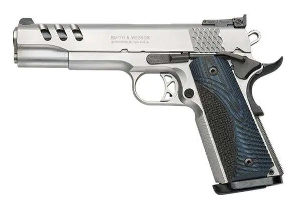 SMITH & WESSON PC1911 S/S 45 PSTL 5" 8RD SAO GLS BEAD - Image 3