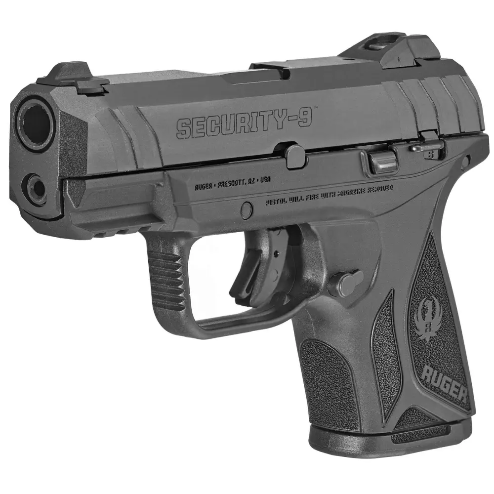 RUGER SECURITY-9 COMPACT 9MM 3.4" PISTOL BLACK 2-10RD MAGS - Image 2
